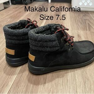 Makalu California Women's Black Lace Up Boots